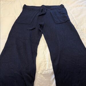 Splendid Navy Ribbed Pants